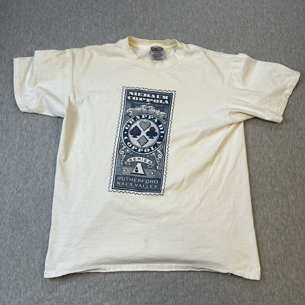 Vintage Napa Valley Graphic Tee - Sz L - Single Stitch Stained See Pics